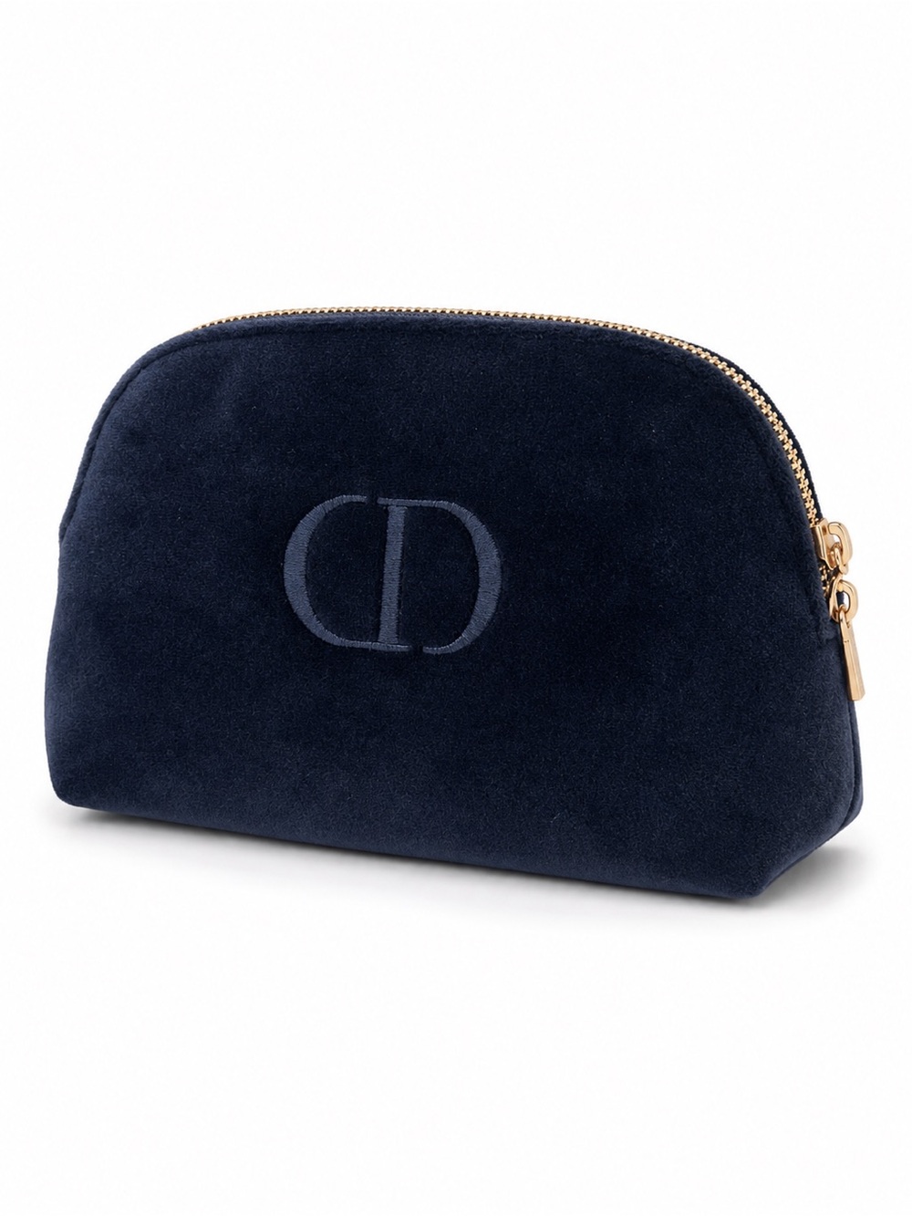 Dior Beauty CD Logo Navy Blue Velvet
Clutch Pouch NWOT